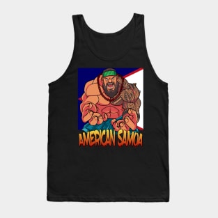 American Samoa Samoan Flag Polynesian Warrior Pride Tank Top